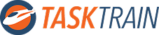 TaskTrain logo and wordmark